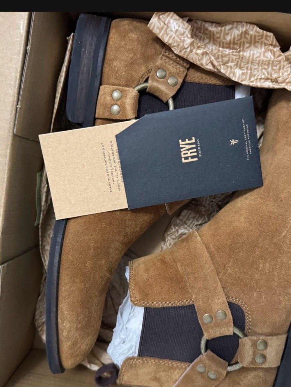 Frye Men’s Suede Chukka Boots in Tan Brown